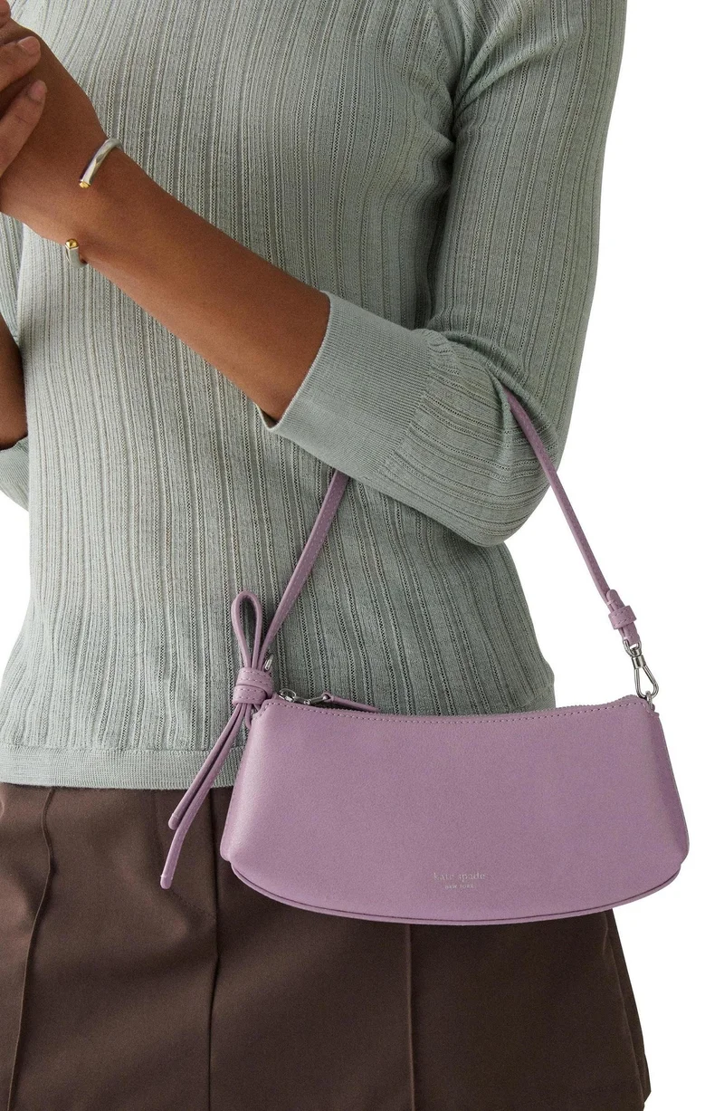 كيت سبيد حقيبة يد لامعة بحلقة